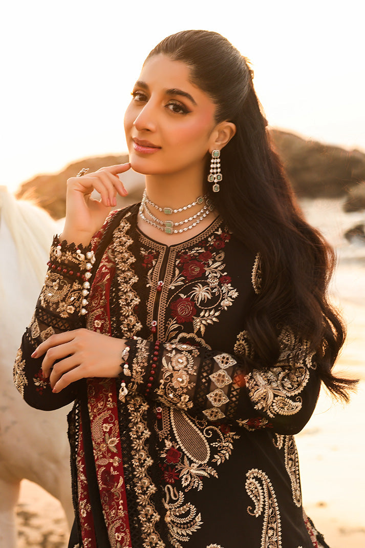 Serene Premium Hania Luxury Lawn Unstitched 3Pc Suit SL-114 Zaria