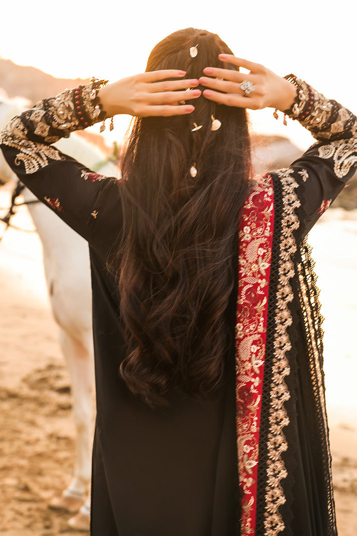 Serene Premium Hania Luxury Lawn Unstitched 3Pc Suit SL-114 Zaria
