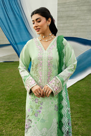 Serene Premium Dahlia Lawn Unstitched 3Pc Suit SL-117 Mint Blossom