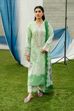 Serene Premium Dahlia Lawn Unstitched 3Pc Suit SL-117 Mint Blossom