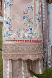 Serene Premium Dahlia Lawn Unstitched 3Pc Suit SL-119 Mauve Grace