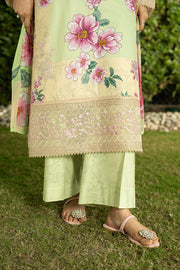 Serene Premium Dahlia Lawn Unstitched 3Pc Suit SL-121 Pistachio Bloom