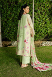 Serene Premium Dahlia Lawn Unstitched 3Pc Suit SL-121 Pistachio Bloom