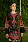 Serene Premium Dahlia Lawn Unstitched 3Pc Suit SL-123 Noir Rouge