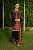 Serene Premium Dahlia Lawn Unstitched 3Pc Suit SL-123 Noir Rouge