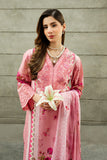 Serene Premium Dahlia Lawn Unstitched 3Pc Suit SL-124 Rose Petal