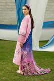 Serene Premium Dahlia Lawn Unstitched 3Pc Suit SL-126 Pink Sapphire