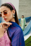 Serene Premium Dahlia Lawn Unstitched 3Pc Suit SL-126 Pink Sapphire