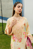 Serene Premium Dahlia Embroidered Lawn Pret 3Pc Suit SL-128 Buttercream Rose