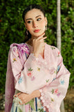 Serene Premium Dahlia Embroidered Lawn Pret 3Pc Suit SL-129 Blush Garden
