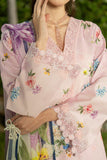 Serene Premium Dahlia Embroidered Lawn Pret 3Pc Suit SL-129 Blush Garden