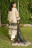 Serene Premium Dahlia Embroidered Lawn Pret 3Pc Suit SL-130 Sand Noir