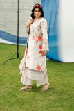 Serene Premium Dahlia Embroidered Lawn Pret 3Pc Suit SL-131 Pearl Blossom
