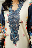 Serene Premium Dahlia Embroidered Lawn Pret 3Pc Suit SL-132 Midnight Bloom