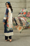 Serene Premium Dahlia Embroidered Lawn Pret 3Pc Suit SL-132 Midnight Bloom