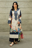 Serene Premium Dahlia Embroidered Lawn Pret 3Pc Suit SL-132 Midnight Bloom