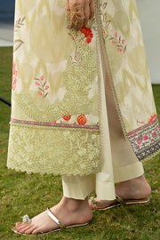 Serene Premium Dahlia Embroidered Lawn Pret 3Pc Suit SL-140 Ivory Jardin