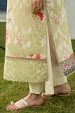 Serene Premium Dahlia Embroidered Lawn Pret 3Pc Suit SL-140 Ivory Jardin