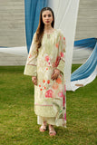 Serene Premium Dahlia Embroidered Lawn Pret 3Pc Suit SL-140 Ivory Jardin