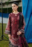 Serene Premium Dahlia Embroidered Lawn Pret 3Pc Suit SL-142 Crimson Rouge