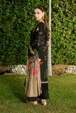 Serene Premium Dahlia Embroidered Lawn Pret 3Pc Suit SL-143 Midnight Blossom