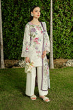 Serene Premium Dahlia Embroidered Lawn Pret 3Pc Suit SL-144 Ivory Wisteria