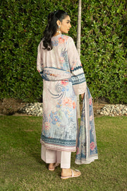 Serene Premium Dahlia Embroidered Lawn Pret 3Pc Suit SL-146 Blush Serenity