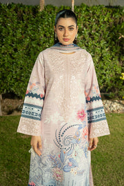 Serene Premium Dahlia Embroidered Lawn Pret 3Pc Suit SL-146 Blush Serenity