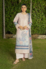 Serene Premium Dahlia Embroidered Lawn Pret 3Pc Suit SL-146 Blush Serenity