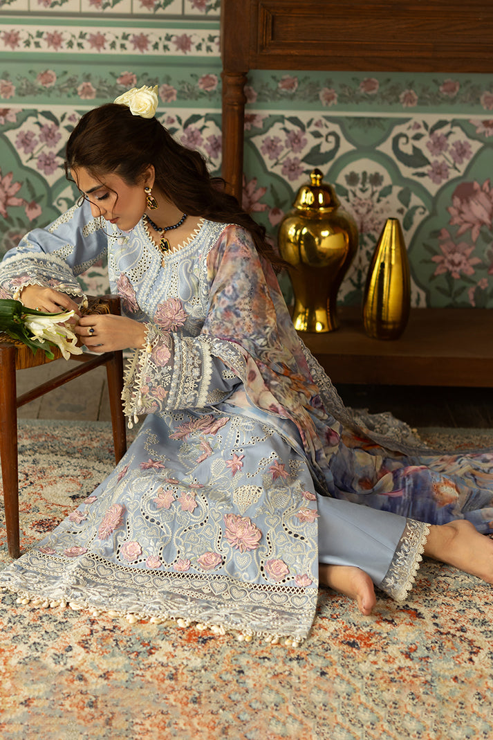 Serene Premium Maya Luxury Lawn Unstitched 3Pc Suit SL-149 Meher