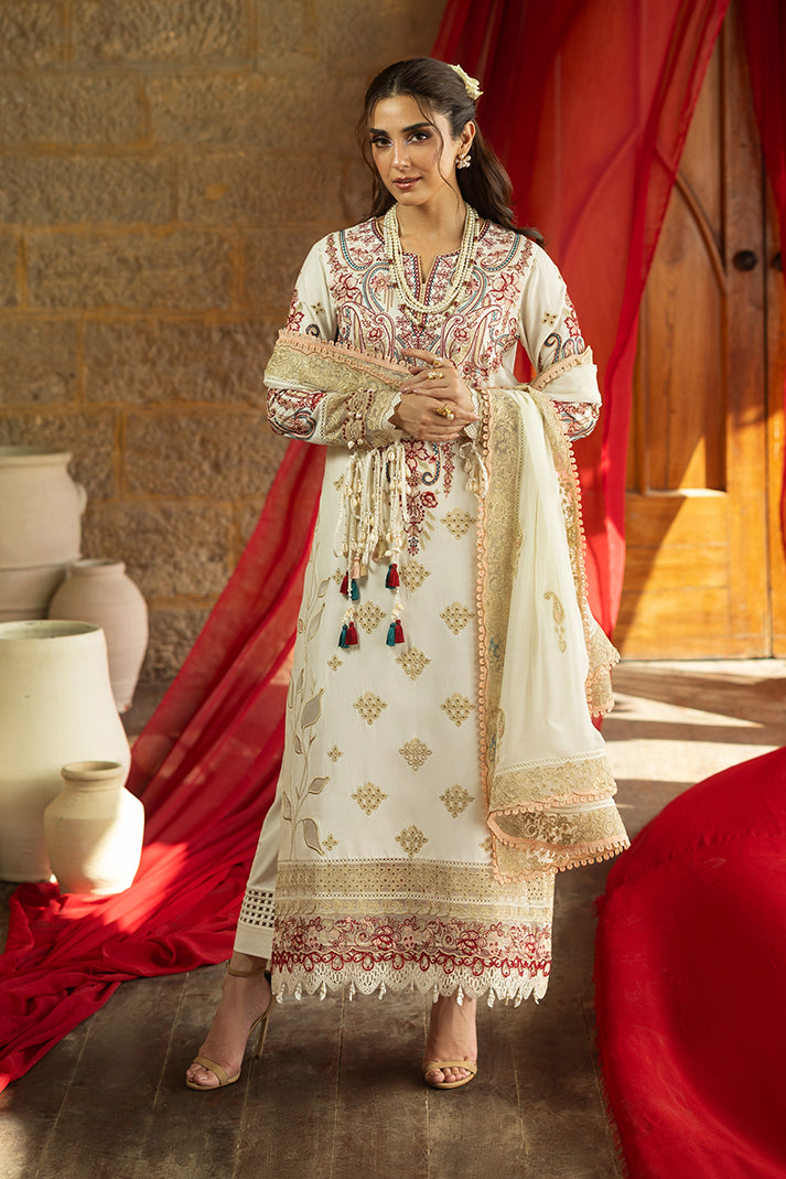 Serene Premium Maya Luxury Lawn Unstitched 3Pc Suit SL-150 Areeba