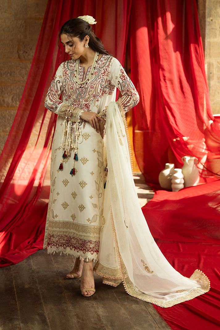 Serene Premium Maya Luxury Lawn Unstitched 3Pc Suit SL-150 Areeba