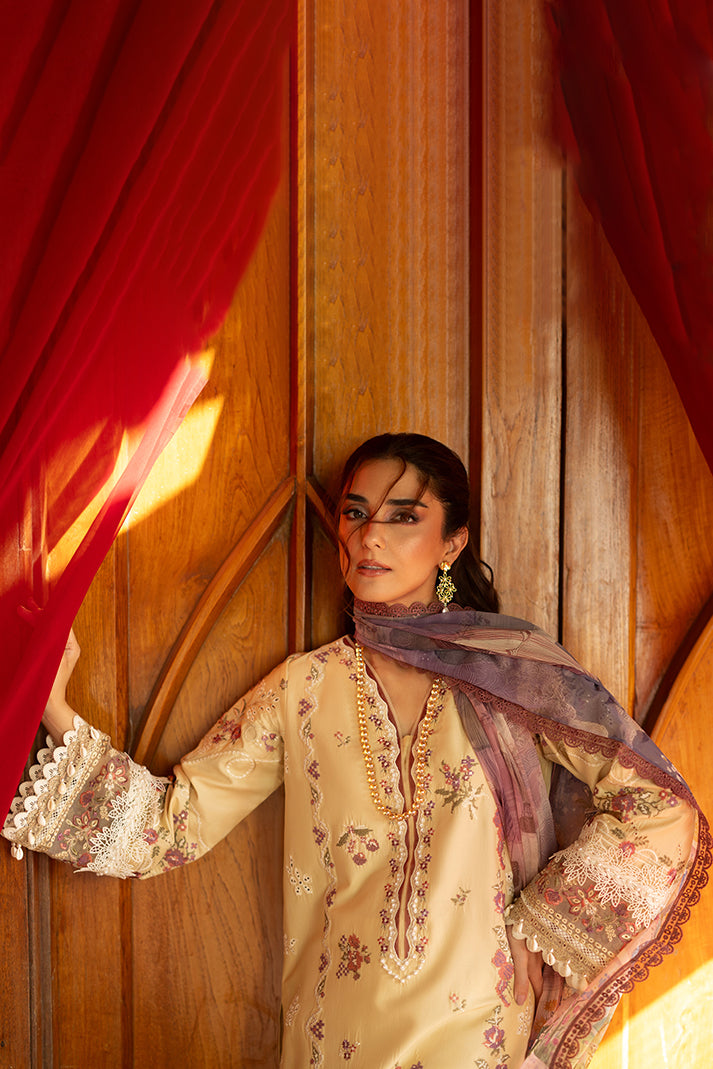 Serene Premium Maya Luxury Lawn Unstitched 3Pc Suit SL-151 Nael