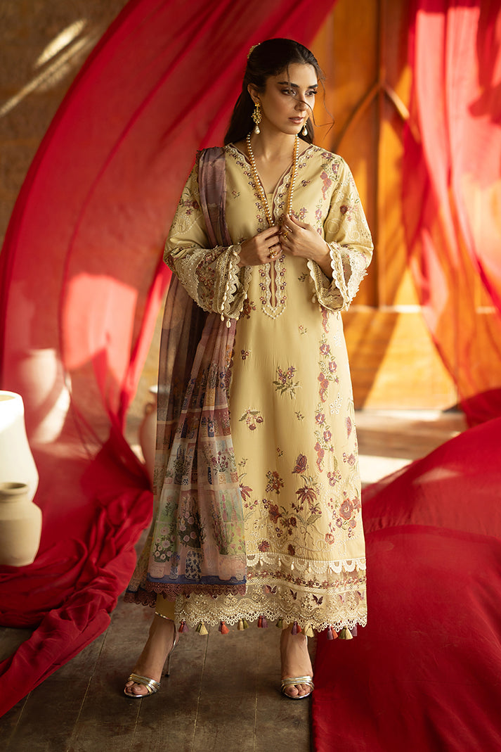 Serene Premium Maya Luxury Lawn Unstitched 3Pc Suit SL-151 Nael