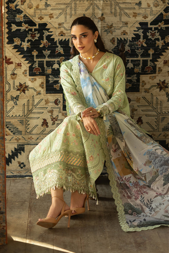 Serene Premium Maya Luxury Lawn Unstitched 3Pc Suit SL-152 Aylin