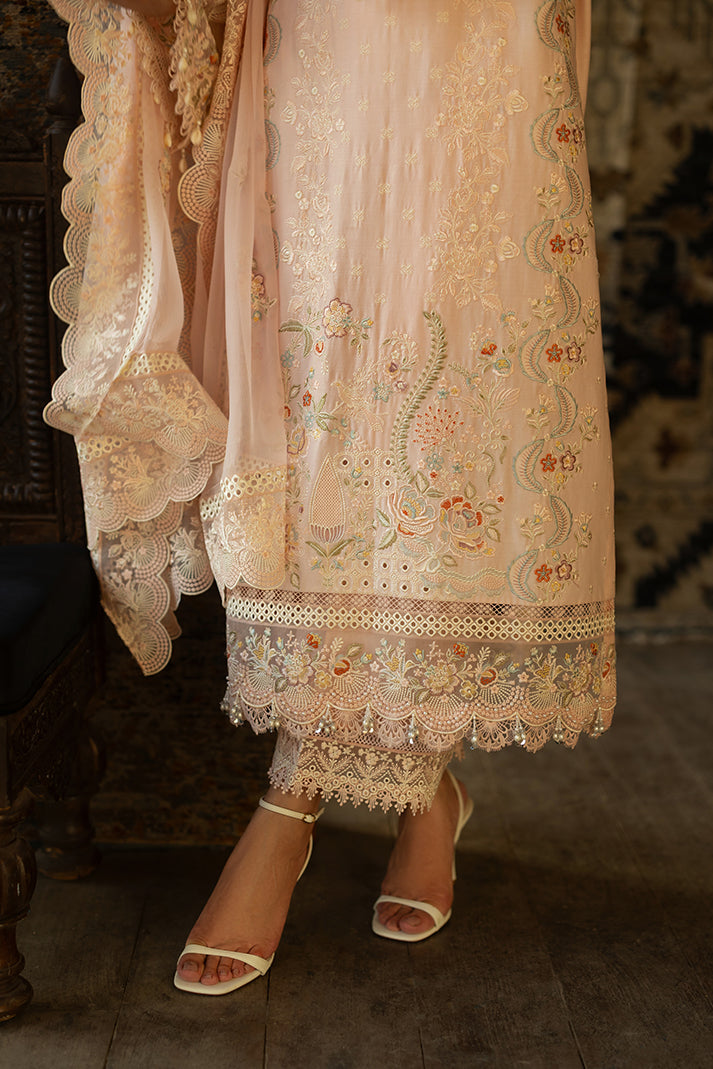 Serene Premium Maya Luxury Lawn Unstitched 3Pc Suit SL-155 Zehra