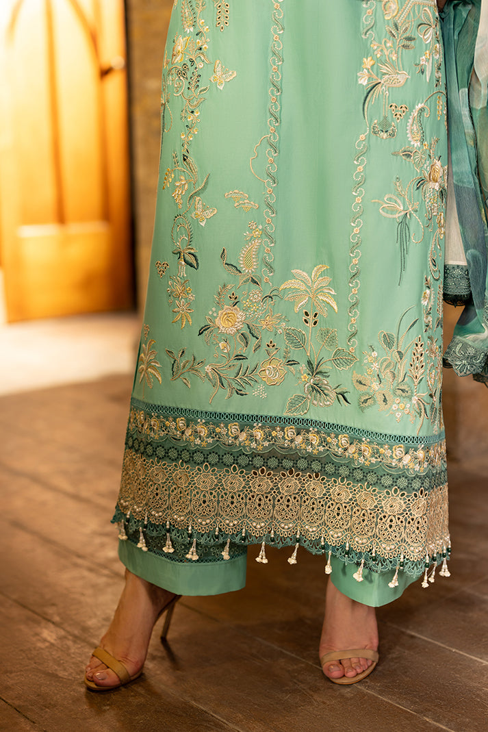 Serene Premium Maya Luxury Lawn Unstitched 3Pc Suit SL-156 Yalina