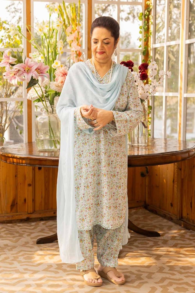Gul Ahmed Mothers Printed Lawn Unstitched 1Pc Shirt SL-42001