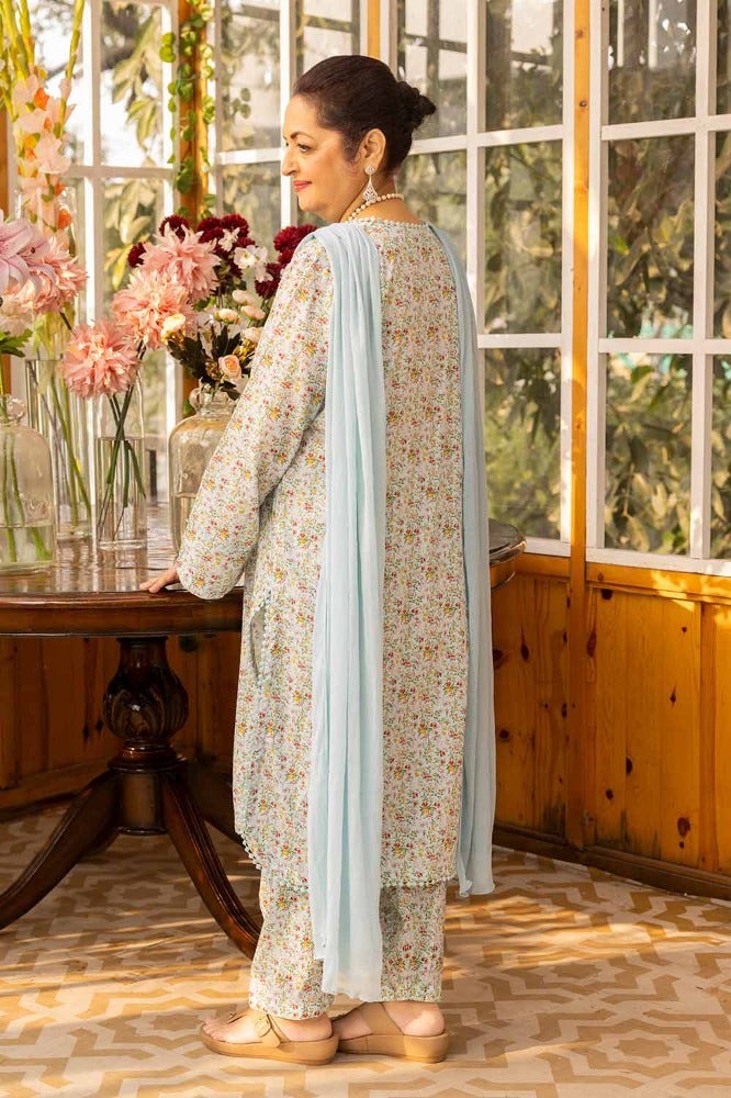 Gul Ahmed Mothers Printed Lawn Unstitched 1Pc Shirt SL-42001