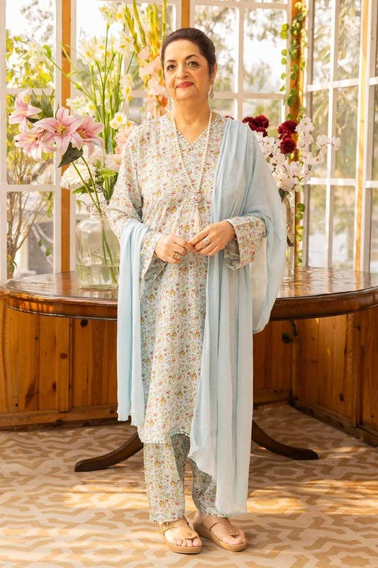Gul Ahmed Mothers Printed Lawn Unstitched 1Pc Shirt SL-42001