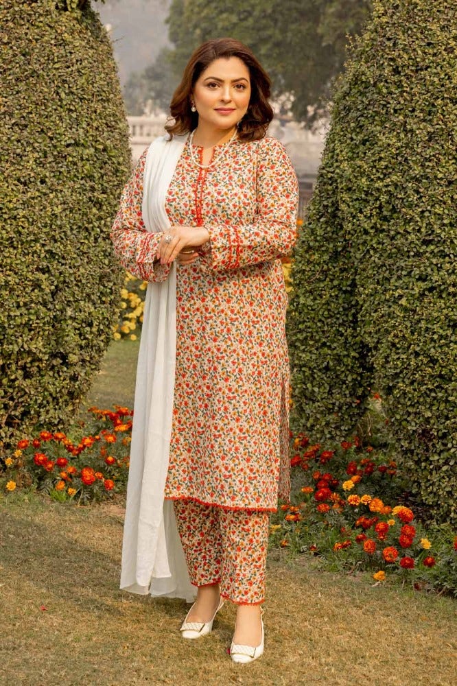 Gul Ahmed Mothers Printed Lawn Unstitched 1Pc Shirt SL-42002