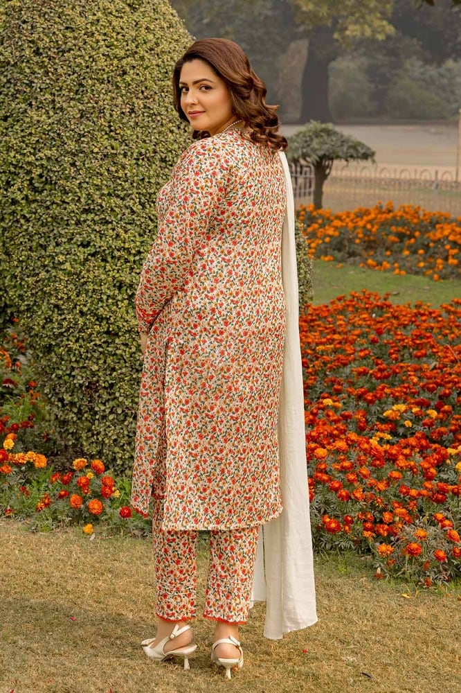 Gul Ahmed Mothers Printed Lawn Unstitched 1Pc Shirt SL-42002