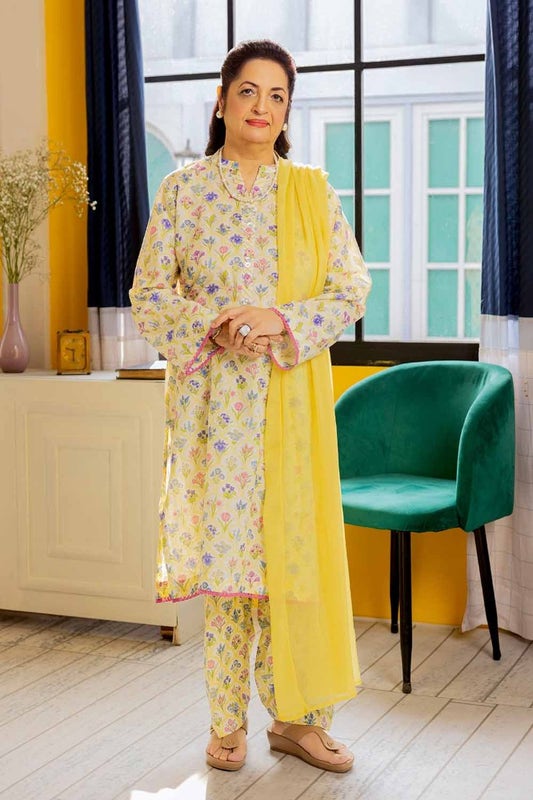 Gul Ahmed Mothers Printed Lawn Unstitched 1Pc Shirt SL-42005
