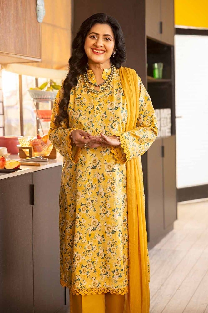 Gul Ahmed Mothers Printed Lawn Unstitched 1Pc Shirt SL-42007