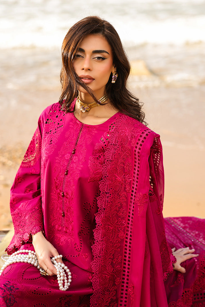 Serene Premium Hania Luxury Lawn Unstitched 3Pc Suit SL-98 Zimal