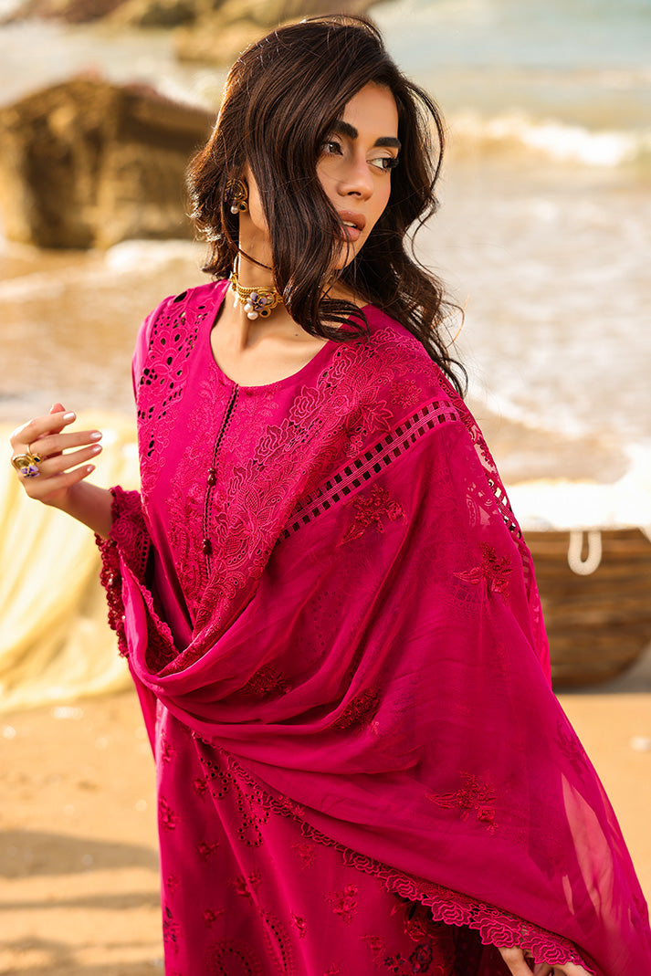 Serene Premium Hania Luxury Lawn Unstitched 3Pc Suit SL-98 Zimal