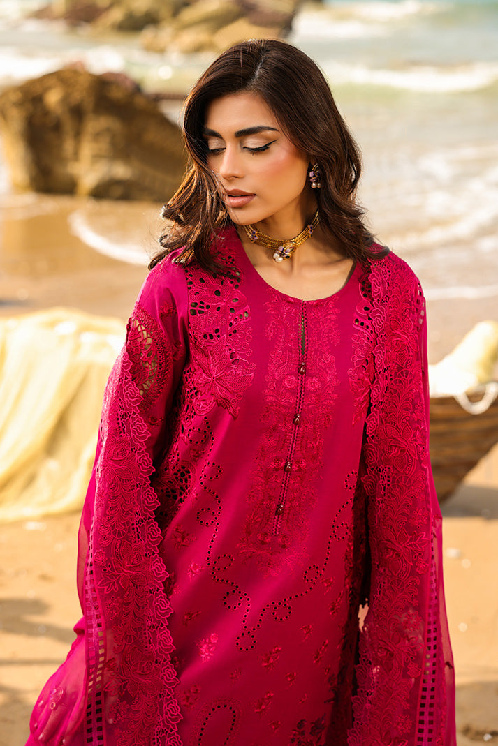 Serene Premium Hania Luxury Lawn Unstitched 3Pc Suit SL-98 Zimal