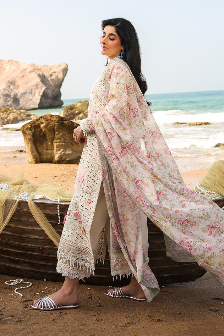 Serene Premium Hania Luxury Lawn Unstitched 3Pc Suit SL-99 Irha