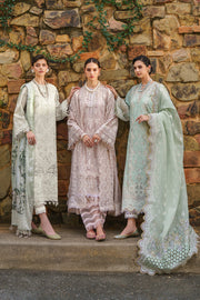 Baroque Embroidered Swiss Lawn Unstitched 3Pc Suit BQU-SL12-D01