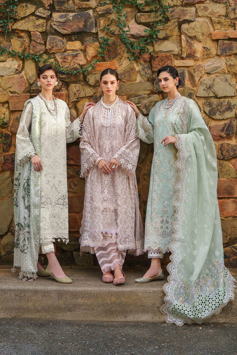 Baroque Embroidered Swiss Lawn Unstitched 3Pc Suit BQU-SL12-D01
